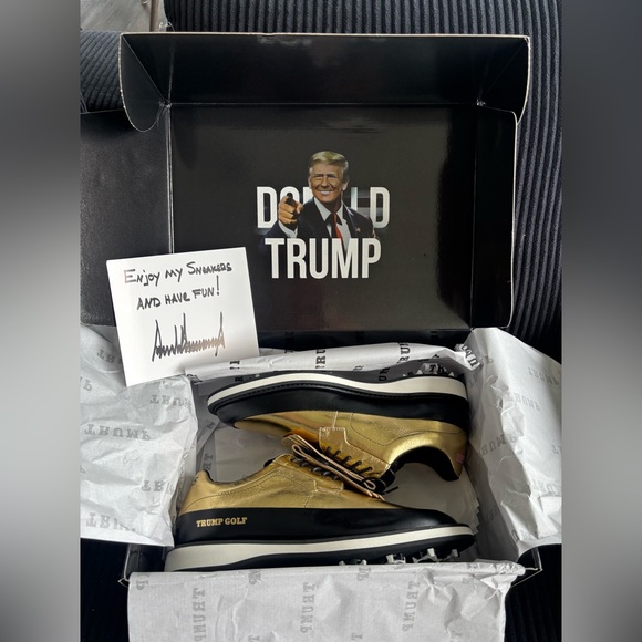 NEW‼️ THE TRUMP PRESIDENTIAL GOLF SHOES - Sizes 10M/11.5W x 2 & 12M/13.5W main image 13